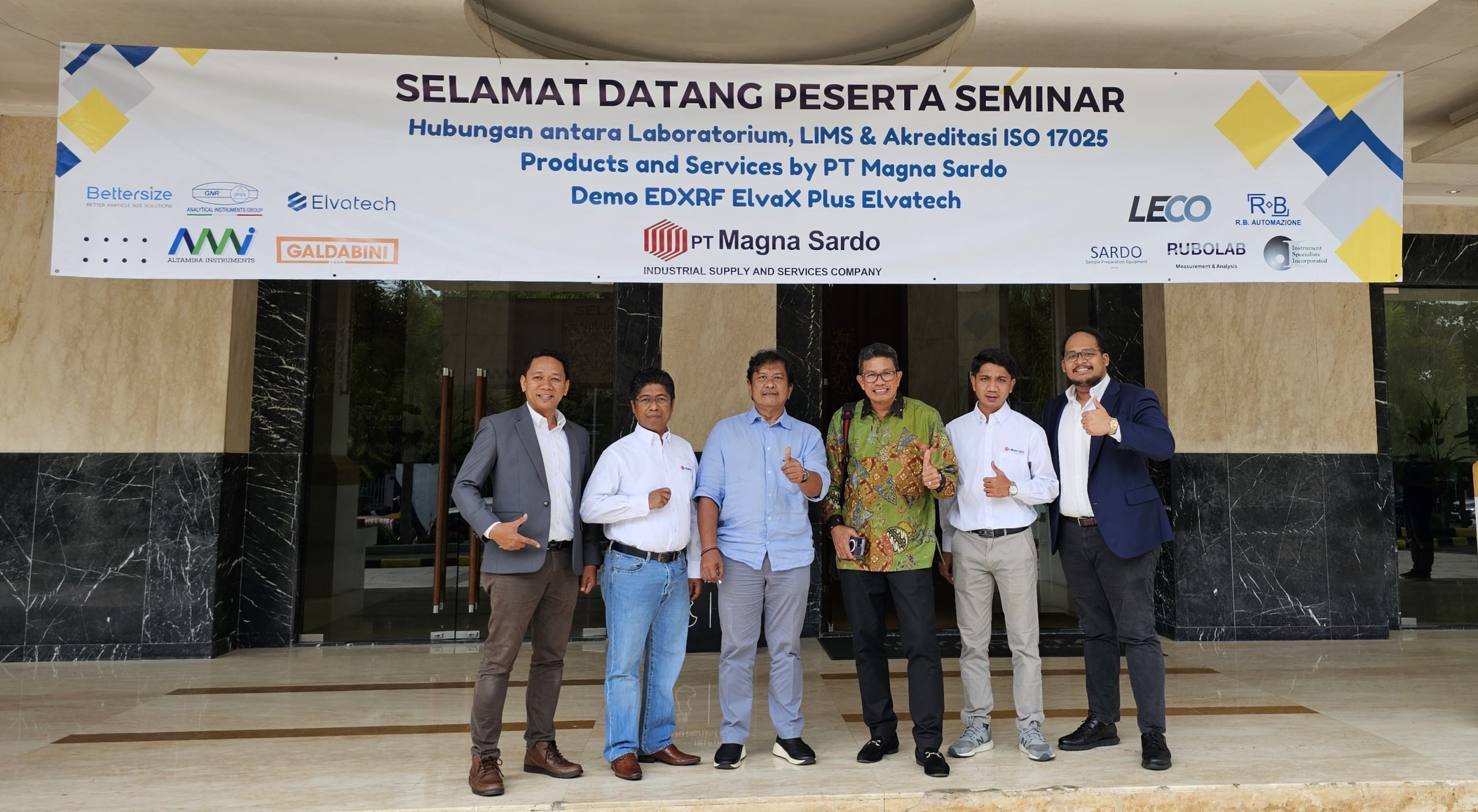 Delfitri, Fadhilal, Rudi Sinaga, Johnson Sebayang, Dedi Rahman, Arga Sarlim Sinaga (dari kiri ke kanan)
